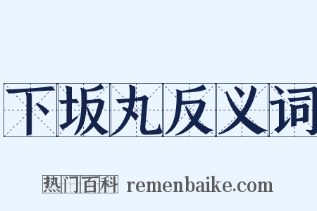 下坂丸反义词是什么意思的图片